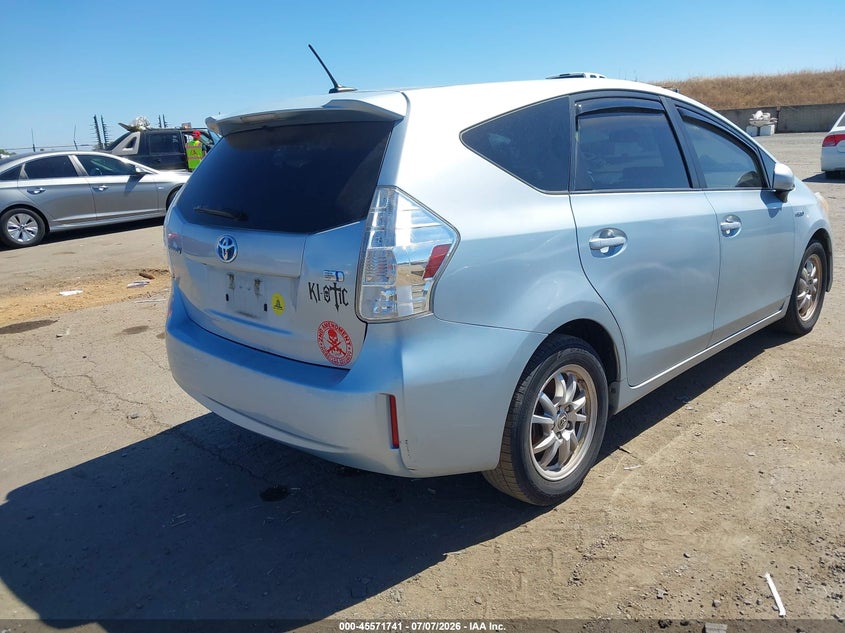 2013 Toyota Prius v VIN JTDZN3EU7D3215921 IAAI salvage auction — NORMAL WEAR, Clear - Dealer Only (California), sold $1,600 on 2026-07-29 (photo 4)
