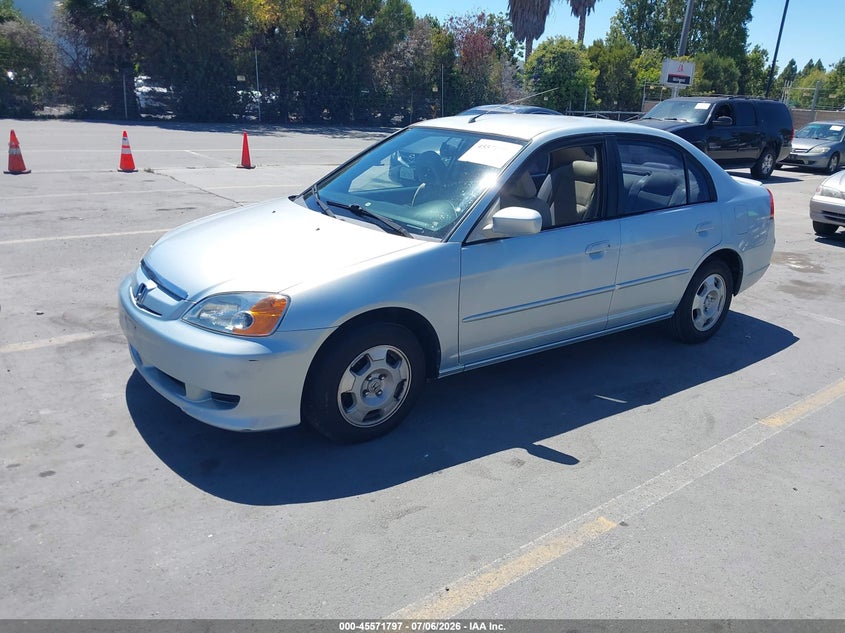 2003 Honda Civic hybrid VIN JHMES96693S017760 IAAI salvage auction — NORMAL WEAR, Clear - Dealer Only (California), sold $400 on 2026-07-27 (photo 2)