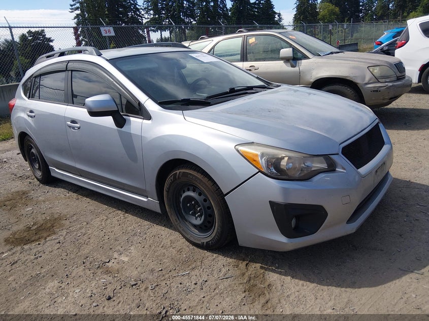 2013 Subaru Impreza VIN JF1GPAR61DH205069 IAAI salvage auction — NORMAL WEAR, Rebuilt-Non-Public (Washington), sold $375 on 2026-07-15 (photo 1)
