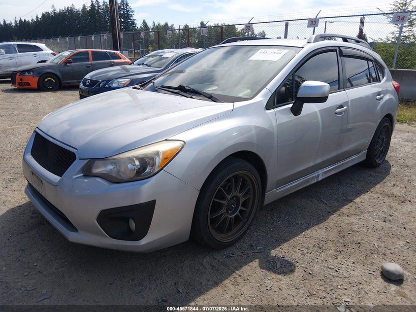 2013 Subaru Impreza VIN JF1GPAR61DH205069 IAAI salvage auction — NORMAL WEAR, Rebuilt-Non-Public (Washington), sold $375 on 2026-07-15 (photo 2)