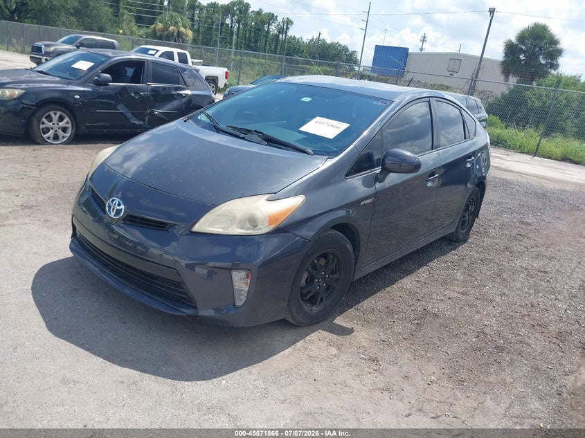 2012 Toyota Prius VIN JTDKN3DU6C5430941 IAAI salvage auction — NORMAL WEAR, Clear (Florida), sold $1,675 on 2026-07-29 (photo 2)