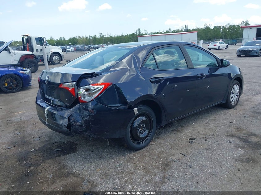 2017 Toyota Corolla VIN 5YFBURHE3HP674937 IAAI salvage auction — RIGHT REAR, Salvage Title, sold $2,050 on 2026-07-20 (photo 4)