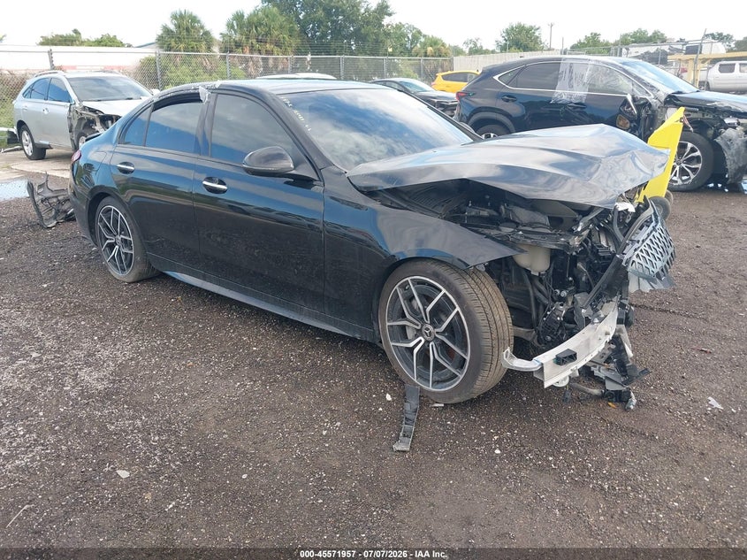 2023 Mercedes-benz C-klasse VIN W1KAF4GB5PR089061 IAAI salvage auction — FRONT END, Clear (Florida), sold $3,825 on 2026-07-29 (photo 1)