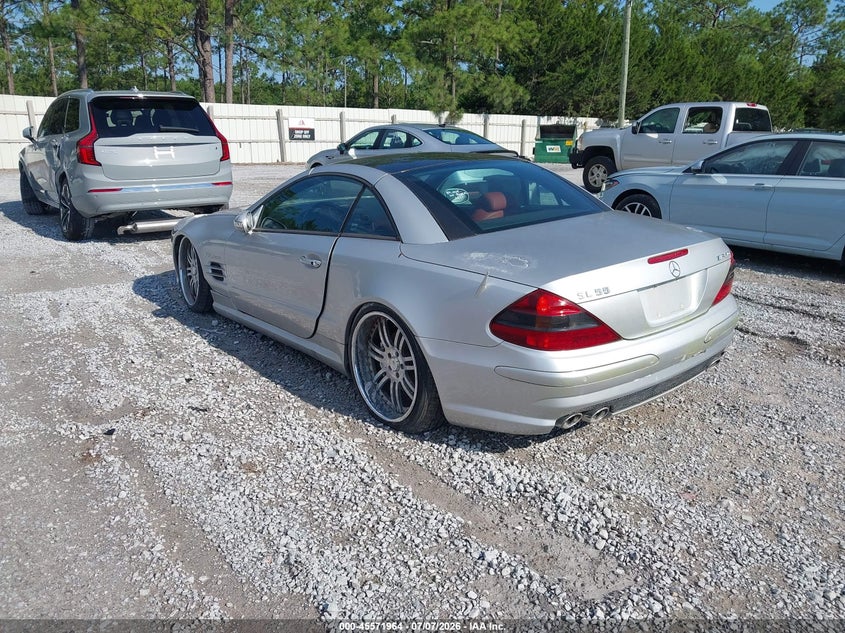 2003 Mercedes-benz Sl-class VIN WDBSK74F53F031965 IAAI salvage auction — NORMAL WEAR, Clear (Florida), sold $25 on 2026-07-09 (photo 3)