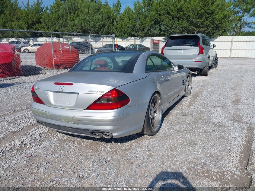 2003 Mercedes-benz Sl-class VIN WDBSK74F53F031965 IAAI salvage auction — NORMAL WEAR, Clear (Florida), sold $25 on 2026-07-09 (photo 4)