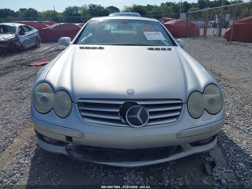 2003 Mercedes-benz Sl-class VIN WDBSK74F53F031965 IAAI salvage auction — NORMAL WEAR, Clear (Florida), sold $25 on 2026-07-09 (photo 6)