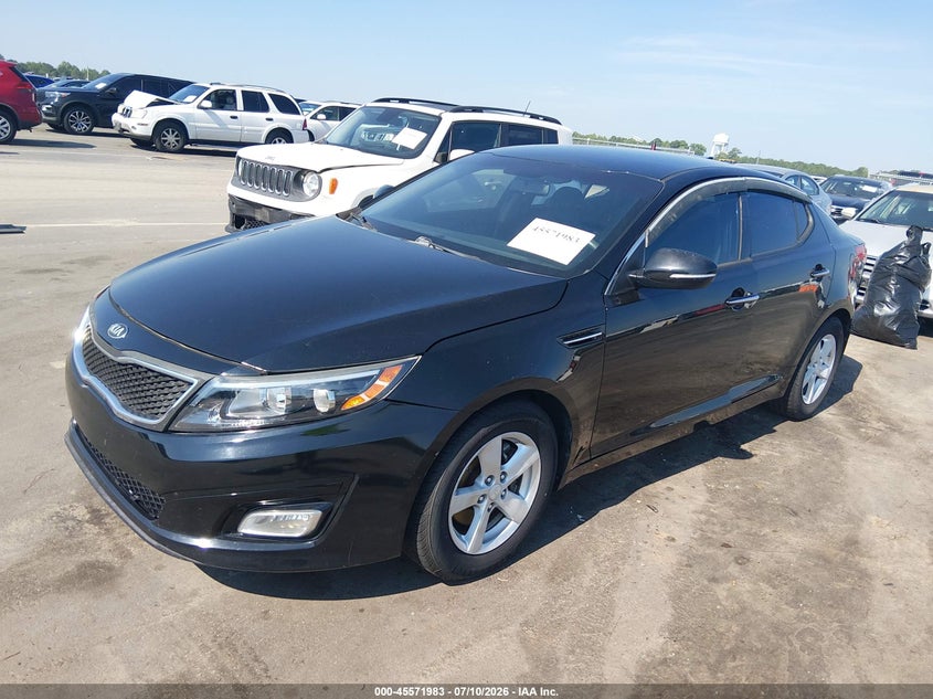 2015 Kia Optima VIN KNAGM4A79F5664201 IAAI salvage auction — THEFT, Salvage (North Carolina), sold $675 on 2026-07-29 (photo 2)