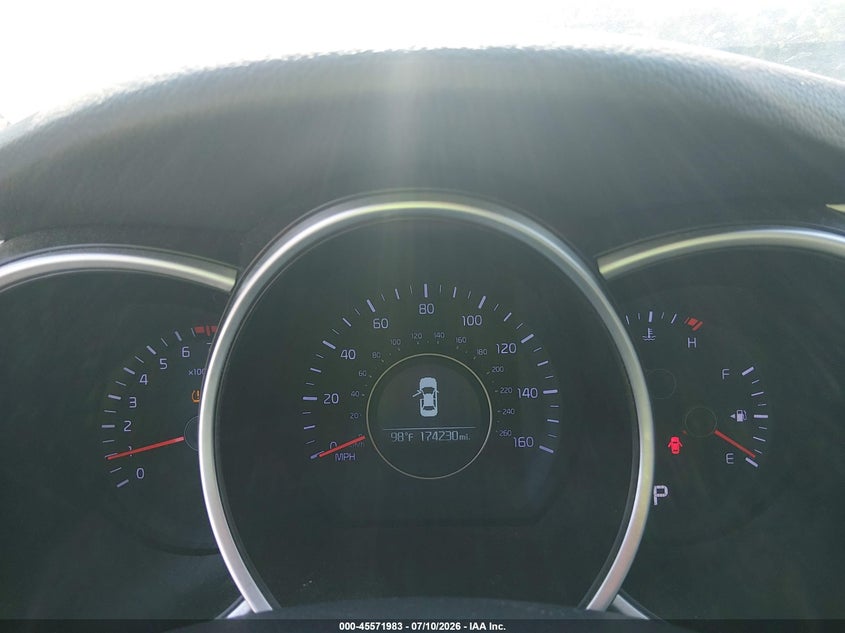 2015 Kia Optima VIN KNAGM4A79F5664201 IAAI salvage auction — THEFT, Salvage (North Carolina), sold $675 on 2026-07-29 (photo 7)