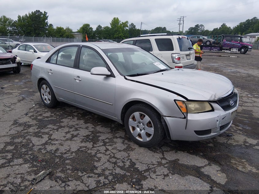 2007 Hyundai Sonata VIN 5NPET46C47H204609 IAAI salvage auction — FRONT END, Clear (Virginia), sold $350 on 2026-07-24 (photo 1)