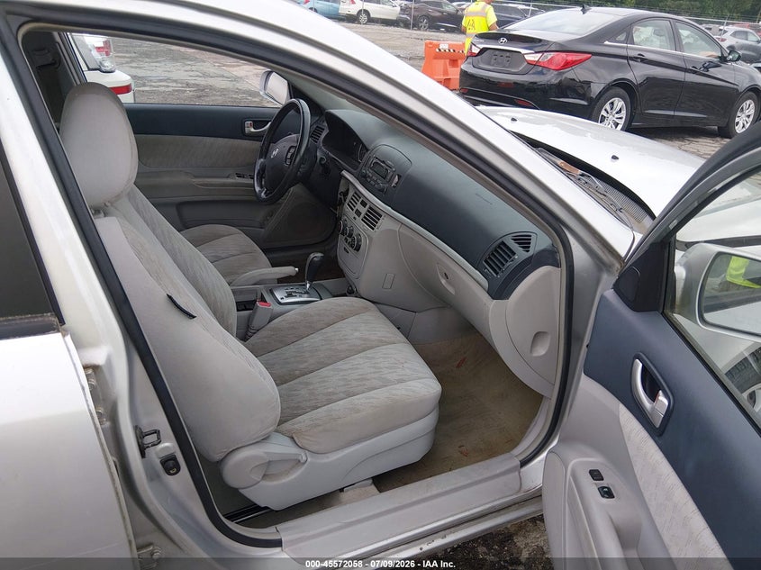 2007 Hyundai Sonata VIN 5NPET46C47H204609 IAAI salvage auction — FRONT END, Clear (Virginia), sold $350 on 2026-07-24 (photo 5)