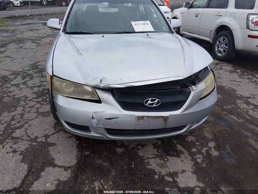 2007 Hyundai Sonata VIN 5NPET46C47H204609 IAAI salvage auction — FRONT END, Clear (Virginia), sold $350 on 2026-07-24 (photo 6)