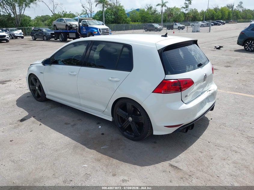 2016 Volkswagen Golf r VIN WVWUF7AU9GW151694 IAAI salvage auction — REAR END, Rebuildable (Florida), sold $6,550 on 2026-08-11 (photo 3)