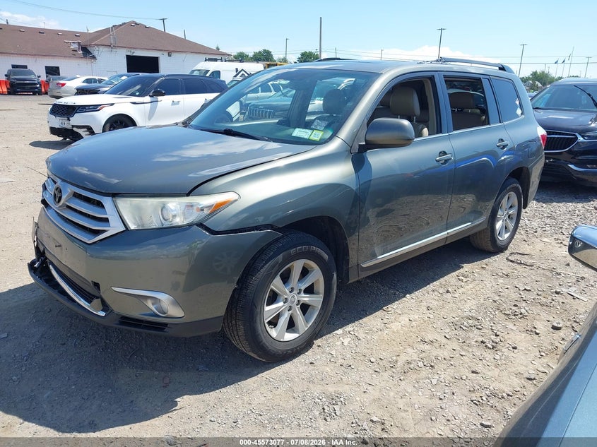 2012 Toyota Highlander VIN 5TDBK3EH4CS165487 IAAI salvage auction — FRONT END, Mv-907A (New York), sold $2,900 on 2026-07-15 (photo 2)