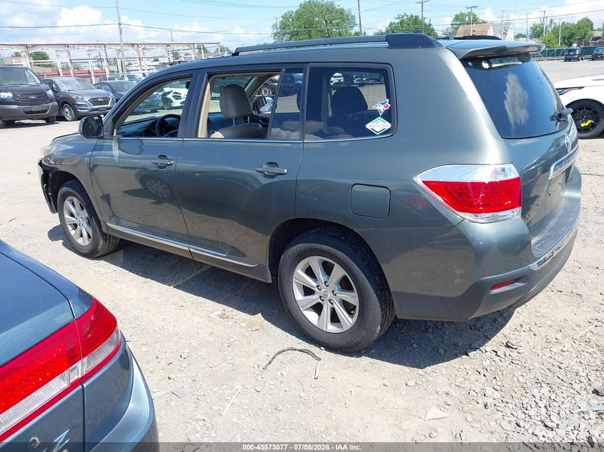 2012 Toyota Highlander VIN 5TDBK3EH4CS165487 IAAI salvage auction — FRONT END, Mv-907A (New York), sold $2,900 on 2026-07-15 (photo 3)