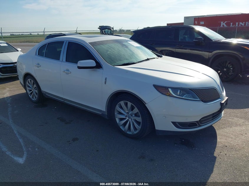 2014 Lincoln Mks VIN 1LNHL9DK0EG601235 IAAI salvage auction — REAR END, Salvage Title, sold $1,850 on 2026-08-01 (photo 1)