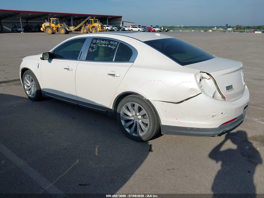 2014 Lincoln Mks VIN 1LNHL9DK0EG601235 IAAI salvage auction — REAR END, Salvage Title, sold $1,850 on 2026-08-01 (photo 3)