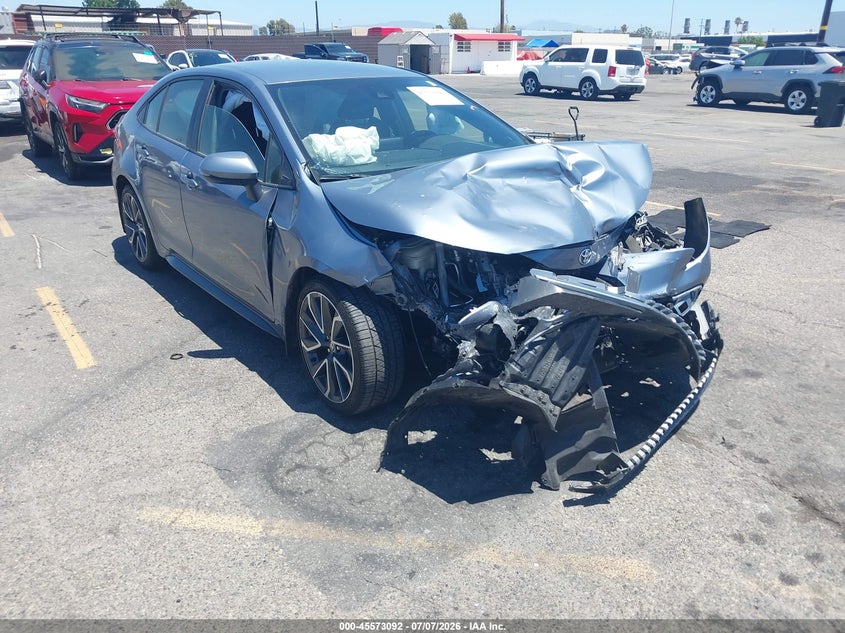 2020 Toyota Corolla VIN JTDS4RCE0LJ048007 IAAI salvage auction — FRONT END, Salvage Title, sold $1,300 on 2026-07-29 (photo 1)