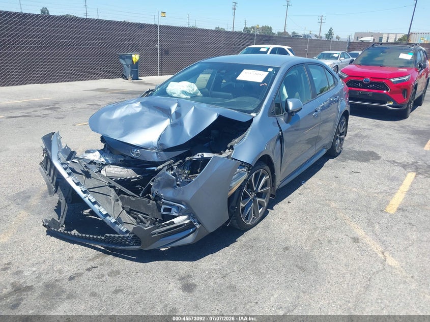 2020 Toyota Corolla VIN JTDS4RCE0LJ048007 IAAI salvage auction — FRONT END, Salvage Title, sold $1,300 on 2026-07-29 (photo 2)