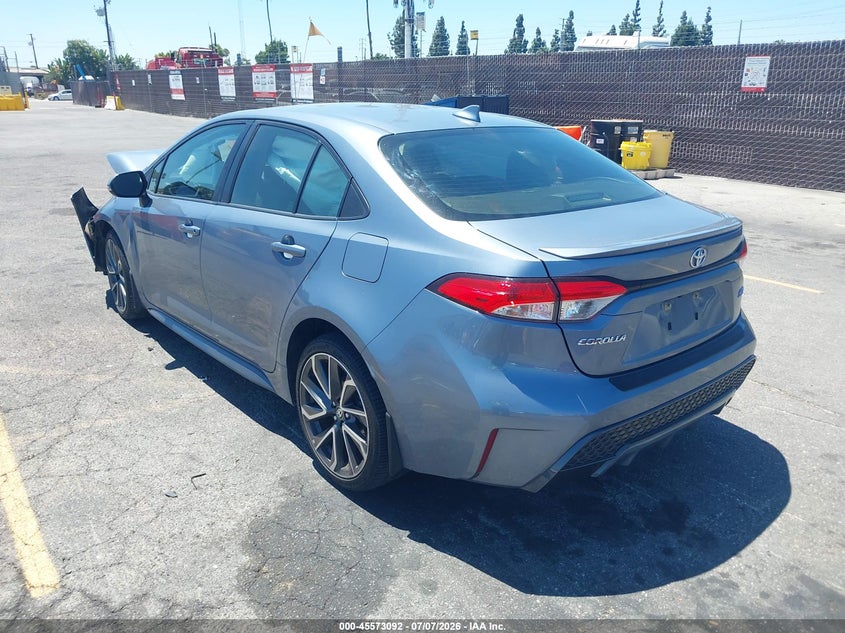 2020 Toyota Corolla VIN JTDS4RCE0LJ048007 IAAI salvage auction — FRONT END, Salvage Title, sold $1,300 on 2026-07-29 (photo 3)