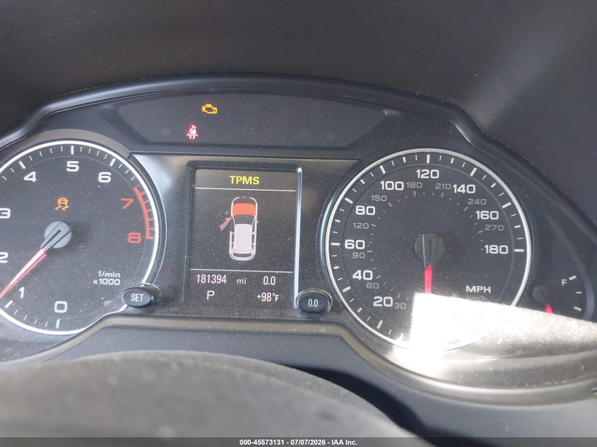 2012 Audi Q5 VIN WA1LFAFP4CA022193 IAAI salvage auction — NORMAL WEAR, Clear - Dealer Only (California), sold $550 on 2026-07-28 (photo 7)