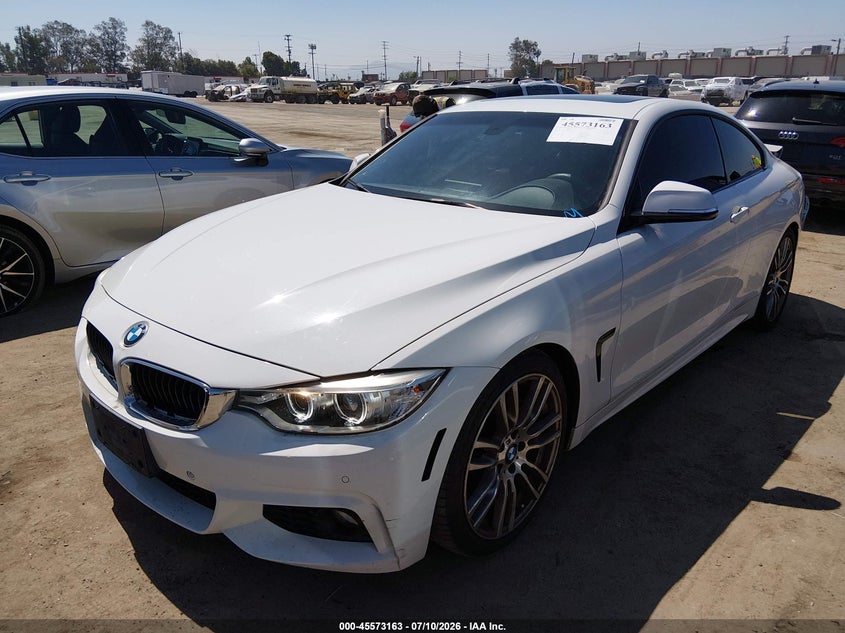 2016 BMW 4er VIN WBA3N7C57GK226630 IAAI salvage auction — REAR END, Salvage Title, sold $4,675 on 2026-08-19 (photo 2)