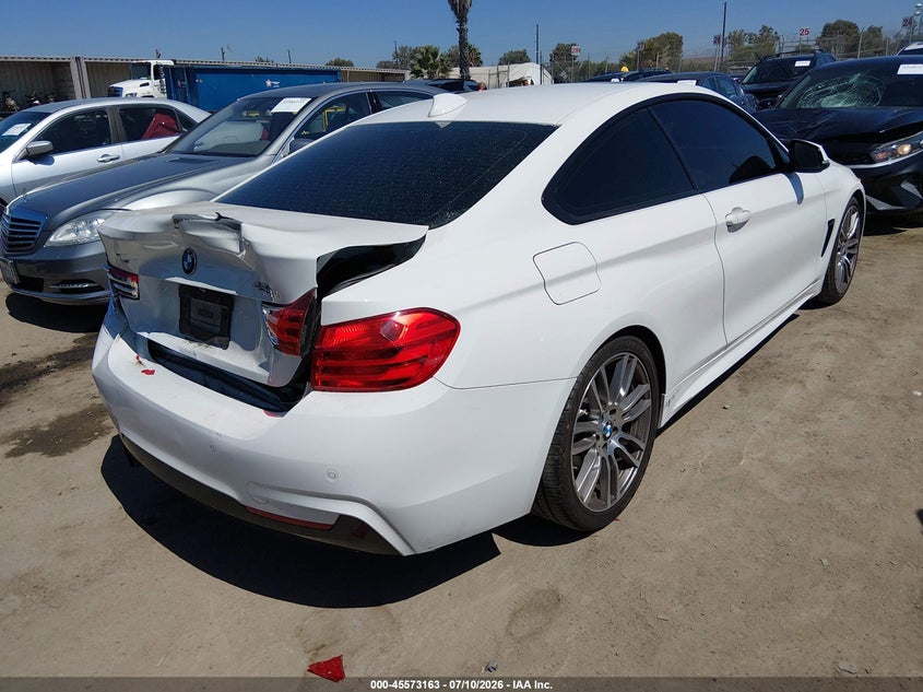 2016 BMW 4er VIN WBA3N7C57GK226630 IAAI salvage auction — REAR END, Salvage Title, sold $4,675 on 2026-08-19 (photo 4)
