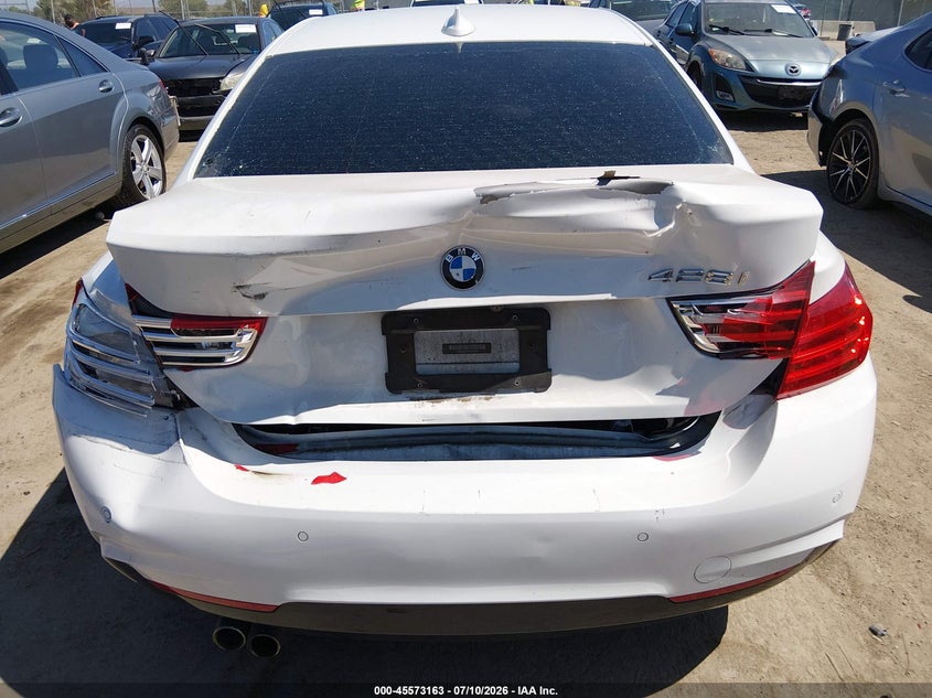 2016 BMW 4er VIN WBA3N7C57GK226630 IAAI salvage auction — REAR END, Salvage Title, sold $4,675 on 2026-08-19 (photo 6)