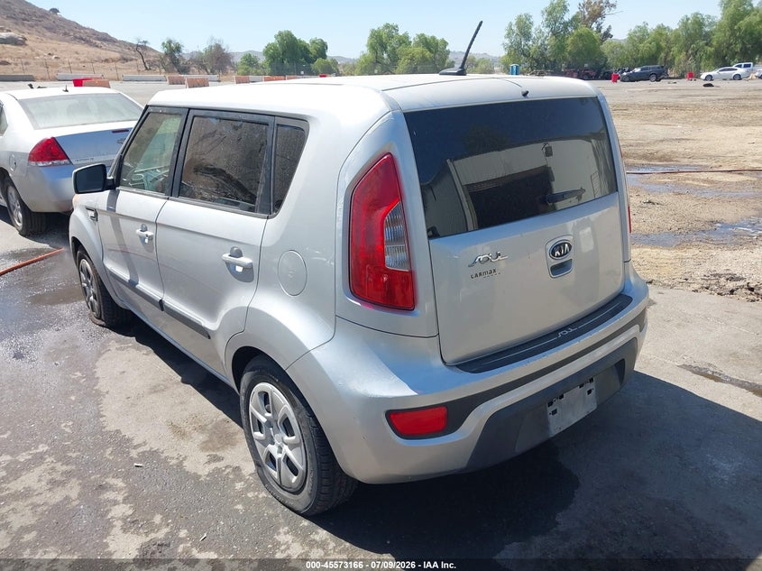 2012 Kia Soul VIN KNDJT2A50C7404008 IAAI salvage auction — NORMAL WEAR, Clear - Dealer Only (California), sold $275 on 2026-07-28 (photo 3)