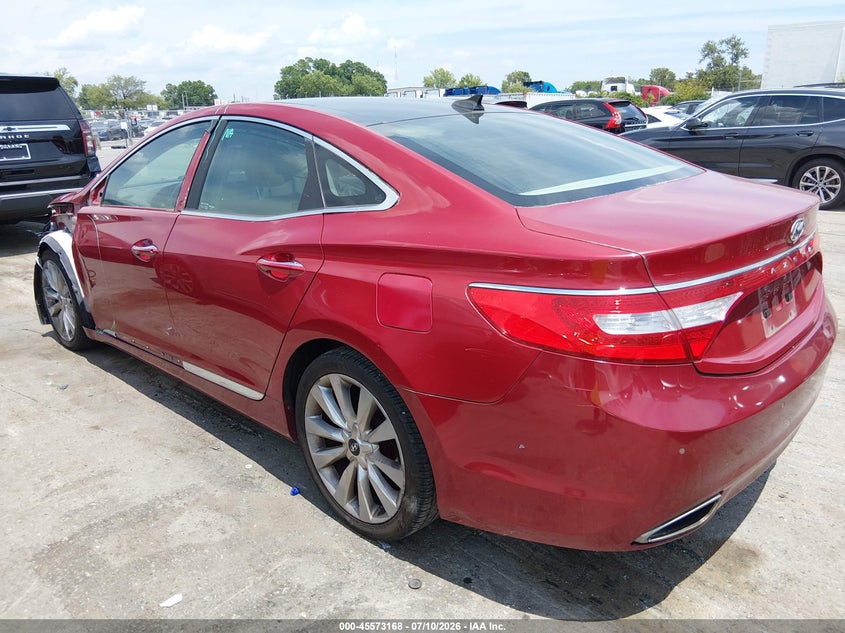 2013 Hyundai Azera VIN KMHFH4JG4DA299302 IAAI salvage auction — FRONT END, Salvage (North Carolina), sold $1,650 on 2026-07-29 (photo 3)