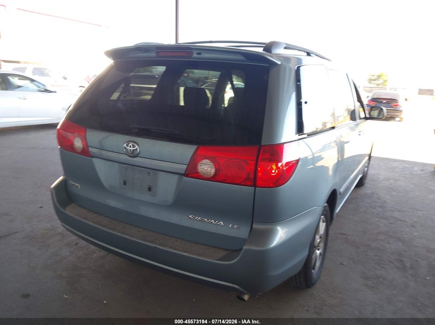 2007 Toyota Sienna VIN 5TDZK23C27S002732 IAAI salvage auction — VANDALISM, Salvage (California), sold $625 on 2026-07-30 (photo 4)