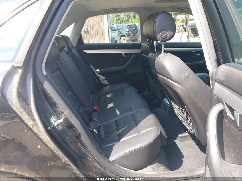 2006 Audi A4 VIN WAUDF78E86A055269 IAAI salvage auction — NORMAL WEAR, Original (Vermont), sold $50 on 2026-07-23 (photo 8)