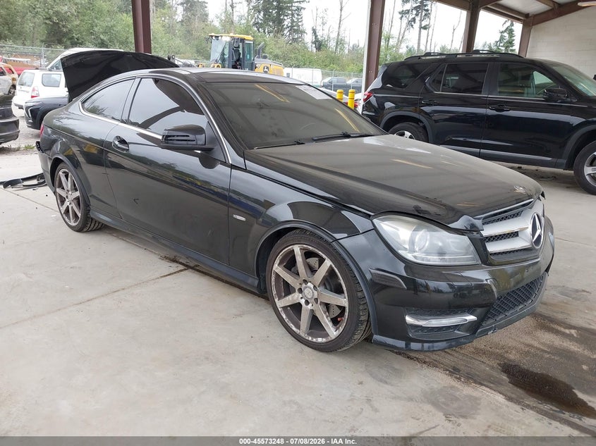 2012 Mercedes-benz C-klasse VIN WDDGJ8JB9CF893514 IAAI salvage auction — REAR END, Bill Of Sale (Washington), sold $1,500 on 2026-07-24 (photo 1)