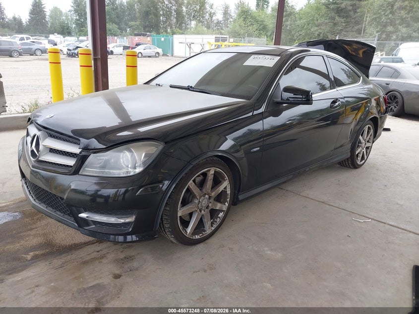 2012 Mercedes-benz C-klasse VIN WDDGJ8JB9CF893514 IAAI salvage auction — REAR END, Bill Of Sale (Washington), sold $1,500 on 2026-07-24 (photo 2)