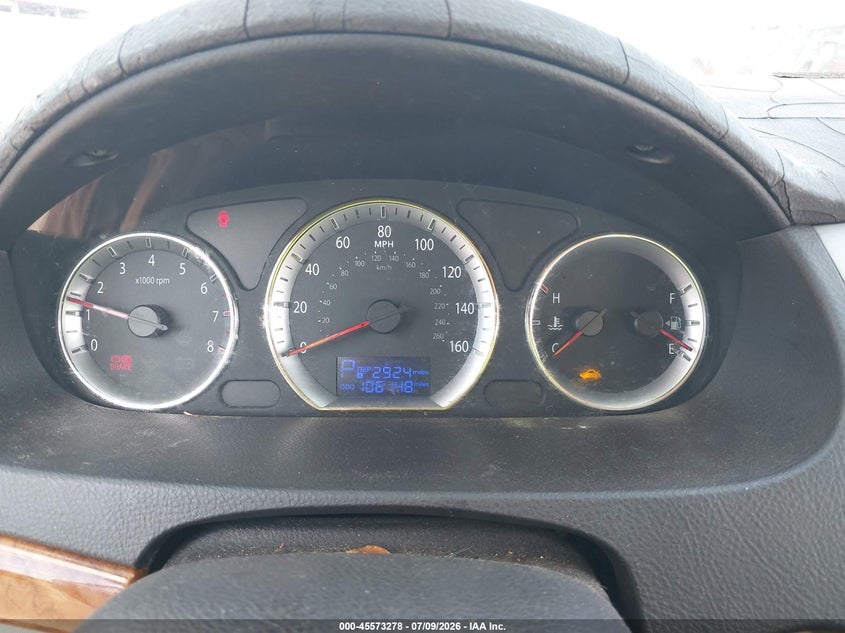 2009 Hyundai Sonata VIN 5NPET46C09H454898 IAAI salvage auction — NORMAL WEAR, Clear (Hawaii), sold $175 on 2026-07-28 (photo 7)