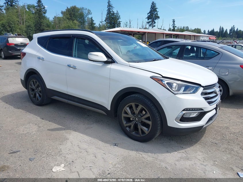 2018 Hyundai Santa fe VIN 5XYZWDLA4JG571178 IAAI salvage auction — Burn Engine, Salvage Title, sold $2,550 on 2026-07-22 (photo 1)