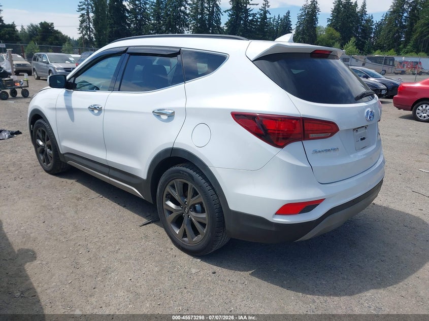 2018 Hyundai Santa fe VIN 5XYZWDLA4JG571178 IAAI salvage auction — Burn Engine, Salvage Title, sold $2,550 on 2026-07-22 (photo 3)
