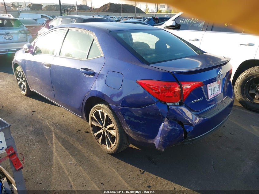 2017 Toyota Corolla VIN 5YFBURHE1HP696645 IAAI salvage auction — REAR END, Salvage Title, sold $3,400 on 2026-07-16 (photo 3)