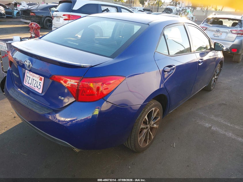 2017 Toyota Corolla VIN 5YFBURHE1HP696645 IAAI salvage auction — REAR END, Salvage Title, sold $3,400 on 2026-07-16 (photo 4)