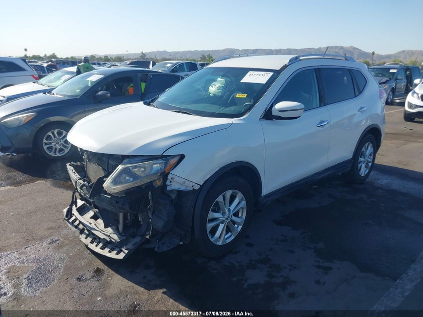 2016 Nissan Rogue VIN JN8AT2MT0GW019400 IAAI salvage auction — FRONT END, Salvage (Arizona), sold $1,100 on 2026-07-18 (photo 2)