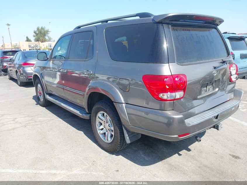 2006 Toyota Sequoia VIN 5TDZT38A86S280320 IAAI salvage auction — FRONT & REAR, Salvage (California), sold $1,250 on 2026-07-30 (photo 3)