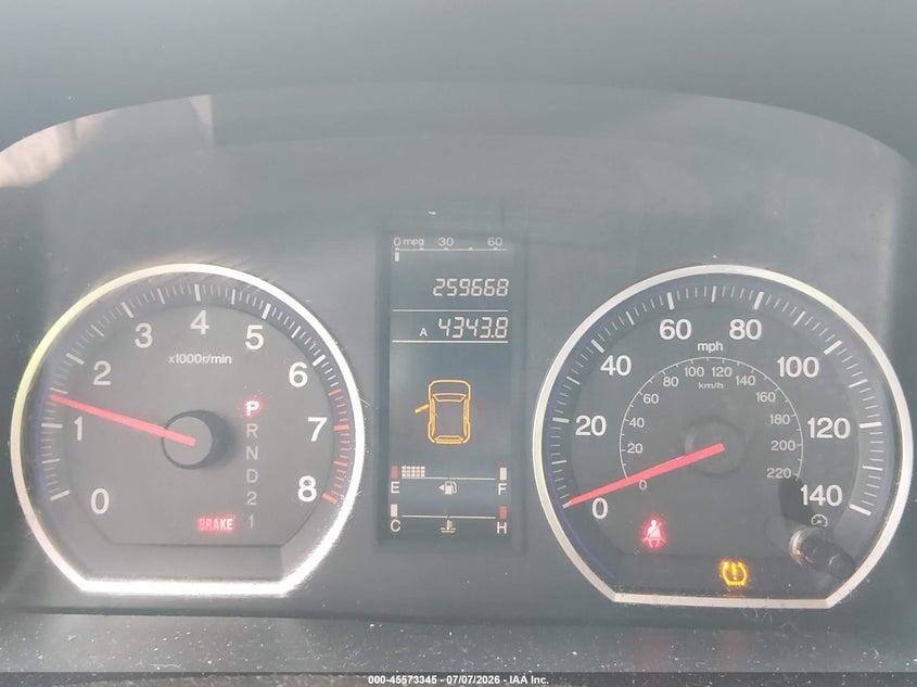 2007 Honda Cr-v VIN JHLRE383X7C005923 IAAI salvage auction — NORMAL WEAR, Clear (Virginia), sold $975 on 2026-07-21 (photo 7)