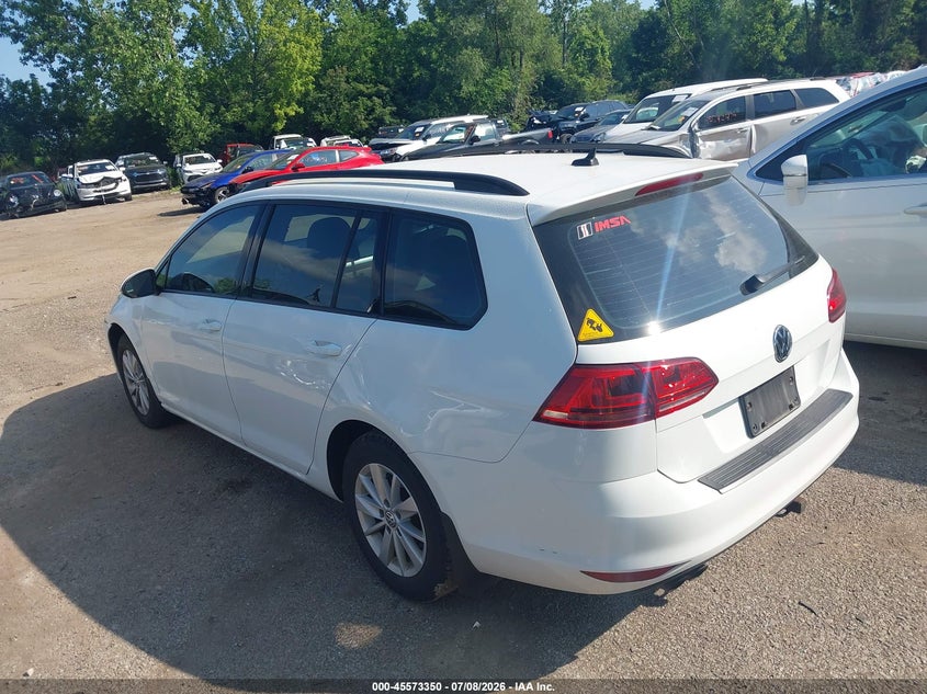 2017 Volkswagen Golf sportsvan VIN 3VWA17AU7HM503221 IAAI salvage auction — FRONT END, Salvage (Ohio), sold $1,500 on 2026-08-07 (photo 3)