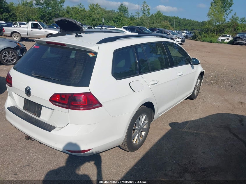 2017 Volkswagen Golf sportsvan VIN 3VWA17AU7HM503221 IAAI salvage auction — FRONT END, Salvage (Ohio), sold $1,500 on 2026-08-07 (photo 4)