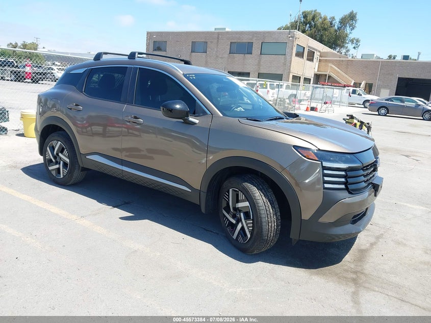 2026 Nissan Kicks VIN 3N8AP6CE9TL315773 IAAI salvage auction — LEFT FRONT, Salvage (California), sold $4,950 on 2026-07-29 (photo 1)