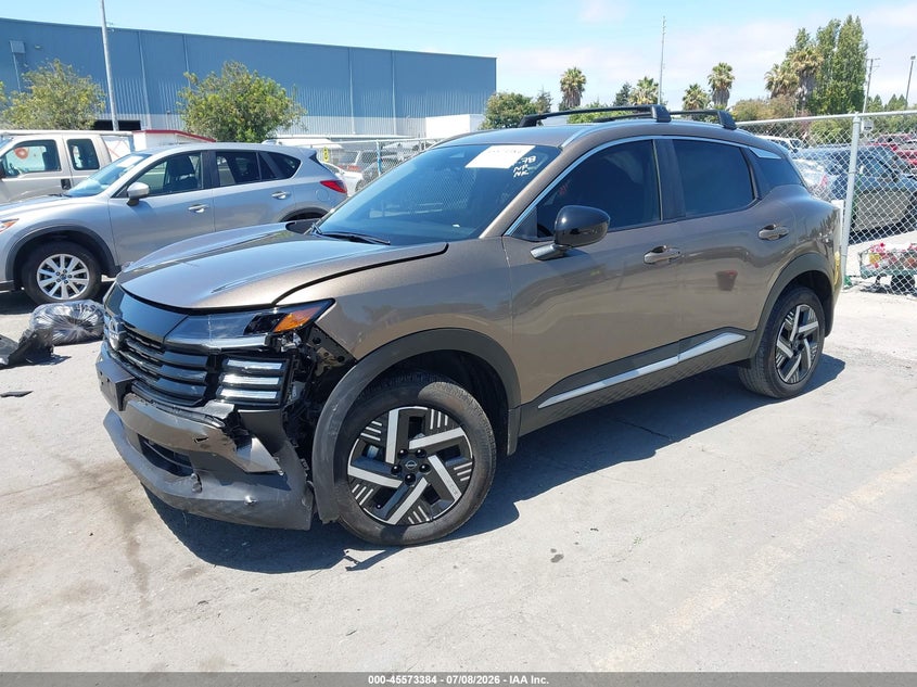 2026 Nissan Kicks VIN 3N8AP6CE9TL315773 IAAI salvage auction — LEFT FRONT, Salvage (California), sold $4,950 on 2026-07-29 (photo 2)