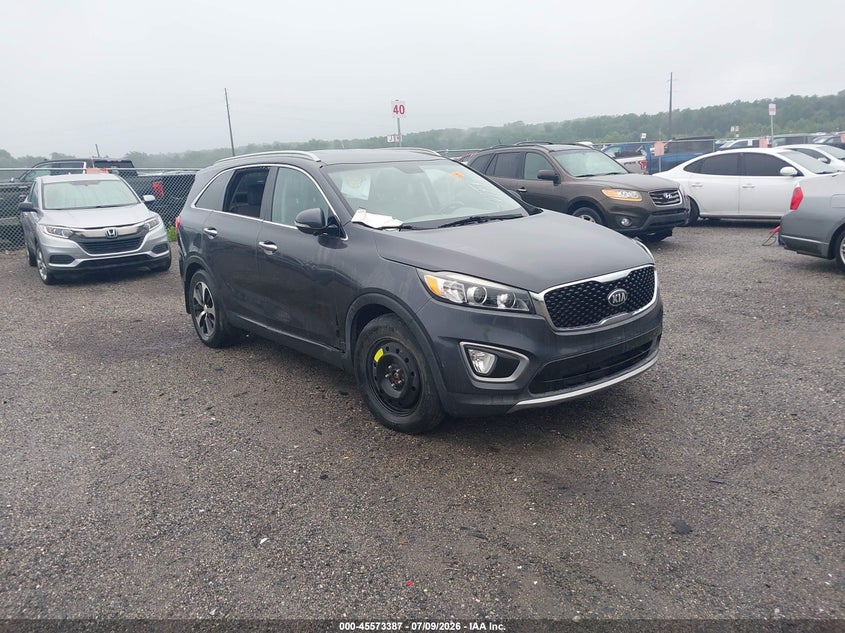 2016 Kia Sorento VIN 5XYPH4A57GG186309 IAAI salvage auction — NORMAL WEAR, Clear (Delaware), sold $3,125 on 2026-07-30 (photo 1)