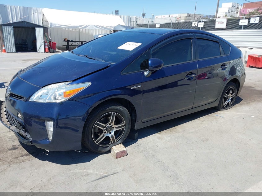 2013 Toyota Prius VIN JTDKN3DU8D0343945 IAAI salvage auction — FRONT END, Salvage (California), sold $675 on 2026-07-29 (photo 2)