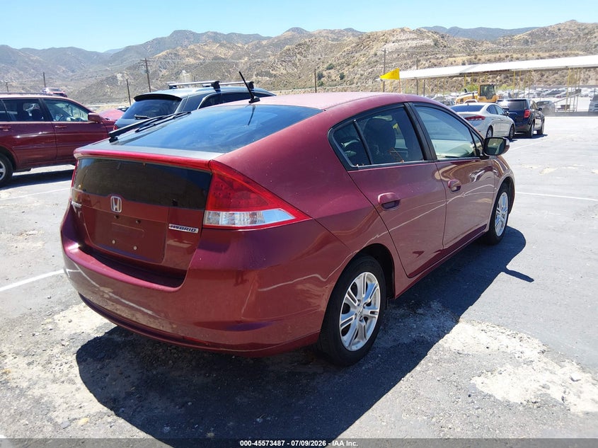 2010 Honda Insight VIN JHMZE2H76AS041436 IAAI salvage auction — SIDE, Clear - Dealer Only (California), sold $650 on 2026-07-22 (photo 4)