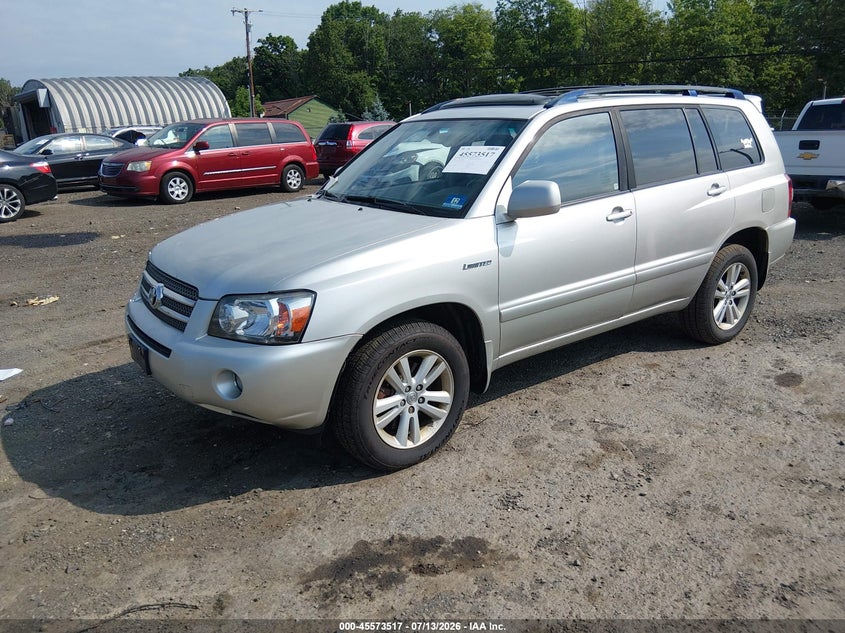 2006 Toyota Highlander hybrid VIN JTEEW21A260008774 IAAI salvage auction — MECHANICAL, Clear (New Jersey), sold $625 on 2026-07-23 (photo 2)