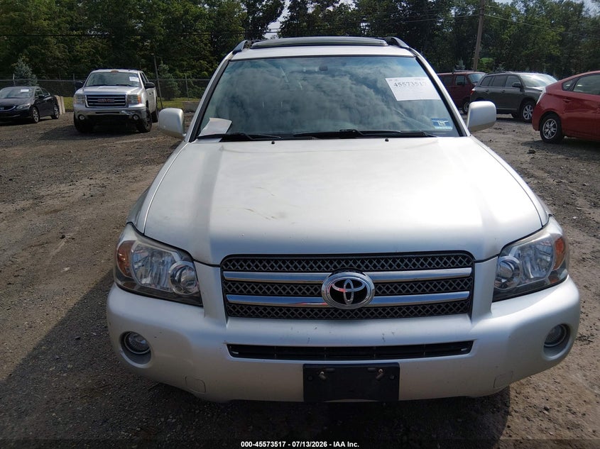 2006 Toyota Highlander hybrid VIN JTEEW21A260008774 IAAI salvage auction — MECHANICAL, Clear (New Jersey), sold $625 on 2026-07-23 (photo 6)